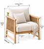Moku Chair In Premuim Textured Upholstery Fabric With Cord Side Detailing