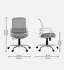 Mokuzai Mid Back Ergonomic Chair in White Colour