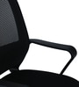 Mokuzai Mid Back Ergonomic Visitor Chair in Black Colour