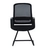 Mokuzai Mid Back Ergonomic Visitor Chair in Black Colour