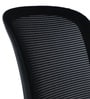 Mokuzai Mid Back Ergonomic Visitor Chair in Black Colour