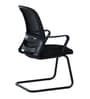 Mokuzai Mid Back Ergonomic Visitor Chair in Black Colour