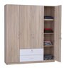 Molly 4 Door Wardrobe in Oak Finish