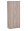 Molly 2 Door Wardrobe in Oak & White Finish