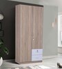 Molly 2 Door Wardrobe in Oak & White Finish