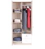 Molly 2 Door Wardrobe in Oak & White Finish