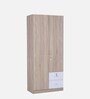 Molly 2 Door Wardrobe in Oak & White Finish