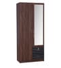 Molly 2 Door Wardrobe in Walnut & Wenge Colour