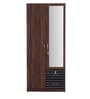 Molly 2 Door Wardrobe in Walnut & Wenge Colour