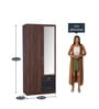 Molly 2 Door Wardrobe in Walnut & Wenge Colour
