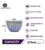 Molten Blue Ceramic Bowl Set of 4(275ml Each)