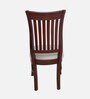 Moltena Teak Wood Dining Chair In Brown Finish