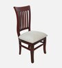 Moltena Teak Wood Dining Chair In Brown Finish