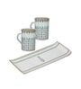 Momentum 24K Gold Plated Mugs And Tray Set (Pack Of 3)