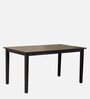 Momoko Solid Wood 6 Seater Dining Set in Wenge Finish