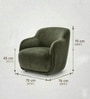 Monarch Elite 1 Seater Sofa In Frosty Green Color