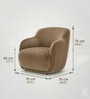 Monarch Elite 1 Seater Sofa In Light Brown Color