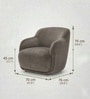 Monarch Elite 1 Seater Sofa In Light Grey Color