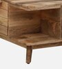 Warsaw Z Solid Wood Coffee Table In Natural Finish With Shelf