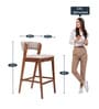 Mono Bar Stool in Walnut Finish