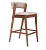 Mono Bar Stool in Walnut Finish