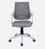 Mono Breathable Mesh Ergonomic Chair in White & Grey Colour