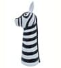 Monochromatic Zebra Black Resin Table Vase