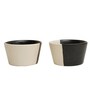 Monochrome Black Ceramic (Set Of 2) Soup Bowl