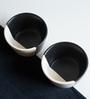 Monochrome Black Ceramic (Set Of 2) Soup Bowl