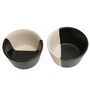 Monochrome Black Ceramic (Set Of 2) Soup Bowl