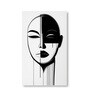 Portrait Set of 4 Canvas Wall Painting White Frame