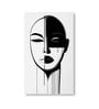 Portrait Set of 4 Canvas Wall Painting White Frame