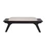 Monochrome Upholsted Bench In Black colour