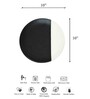 Monochrome White Ceramic (Set Of 2) Dinner Plate