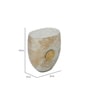 Monolithic Maze White & Gold Metal & Glass Table Vase