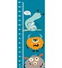 Monster Cartoon in Multicolour Height Chart