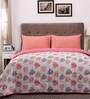 Inhouse Modern Sanctuary 100GSM Superfine Cotton Monstera Red Double Comforter