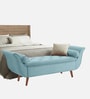 Montclair Fabric Luxury Storage Ottoman Ottoman in Cyan Colour