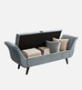 Montclair Fabric Luxury Storage Ottoman Ottoman in Light Grey Colour