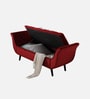 Montclair Fabric Luxury Storage Ottoman Ottoman in Red Colour