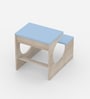 Montessori Toddler Activity Table & Chair in Oak and Light Blue Colour