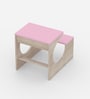 Montessori Toddler Activity Table & Chair in Oak and Pink Colour