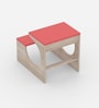 Montessori Toddler Activity Table & Chair in Oak and Red Colour