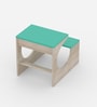 Montessori Toddler Activity Table & Chair in Oak and Teal Colour