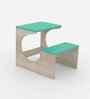 Montessori Toddler Activity Table & Chair in Oak and Teal Colour