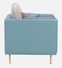 Montez Velvet 1 Seater Sofa in Arctic Blue Colour