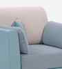 Montez Velvet 1 Seater Sofa in Arctic Blue Colour