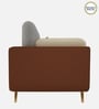Montez Velvet 1 Seater Sofa in Brown & Beige Colour