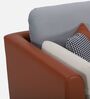 Montez Velvet 1 Seater Sofa in Brown & Beige Colour Montez Velvet 1 Seater Sofa in Brown & Beige Colour