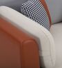 Montez Velvet 1 Seater Sofa in Brown & Beige Colour Montez Velvet 1 Seater Sofa in Brown & Beige Colour